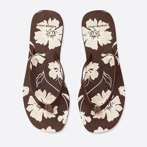 NWT Tory Burch Flip Flop Sandals Size 6 (Moka Falls)